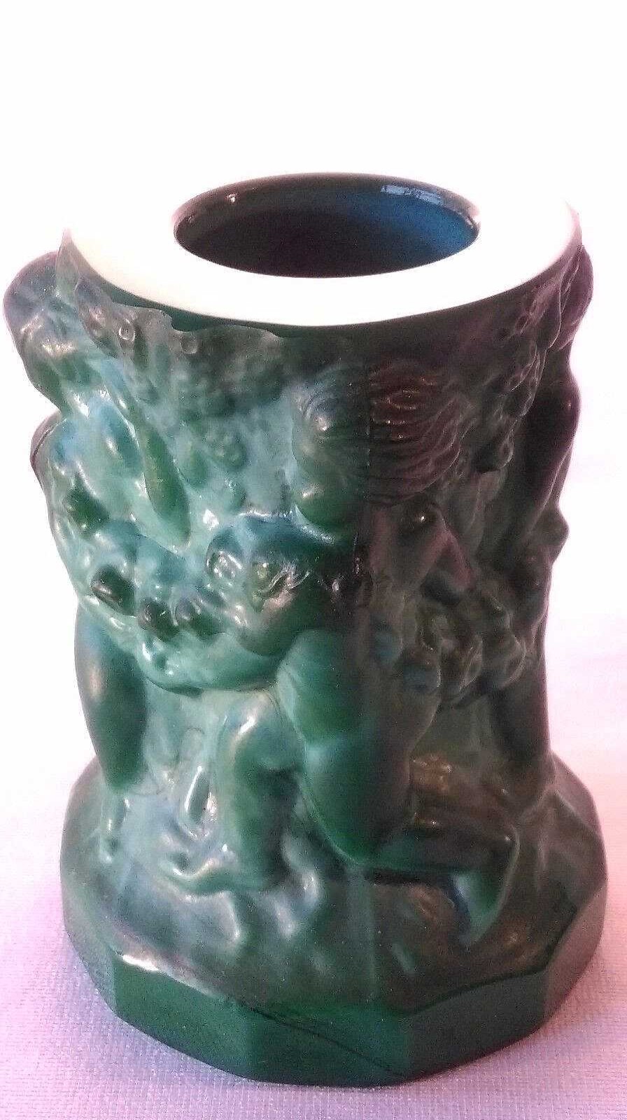 Objets EGO IMAGO | Vase Art Deco De Heinrich Hoffmann (1875-1939) Boh Me " Putti Vendangeurs "