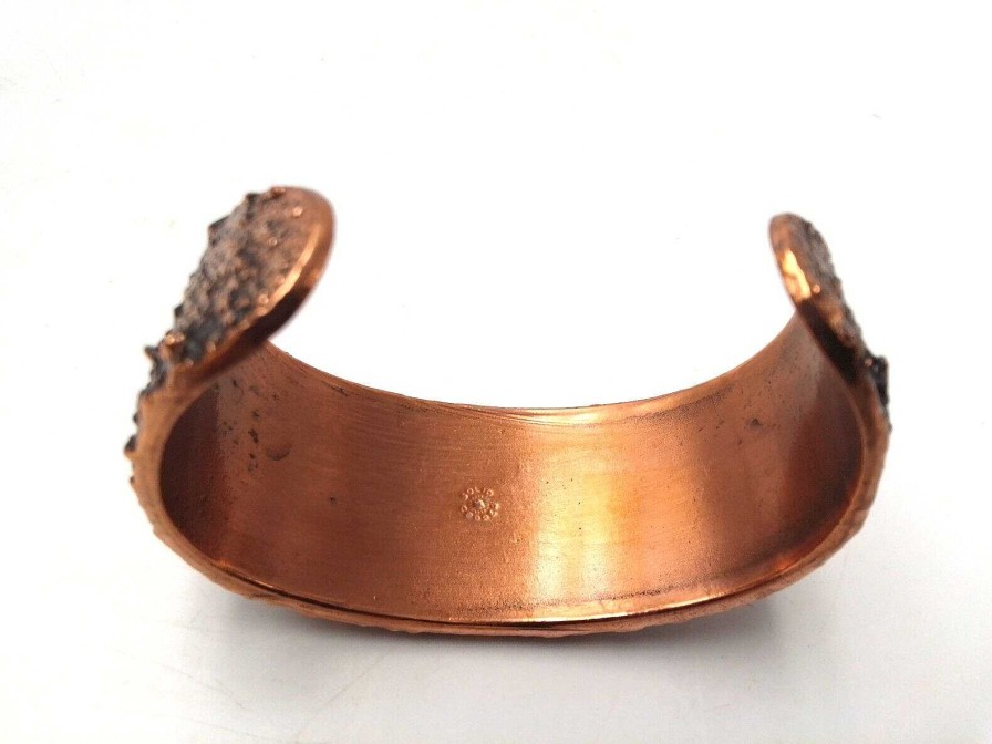 Bijoux EGO IMAGO | Vintage Solid Copper Turquoise Cuff Bracelet Sunbell