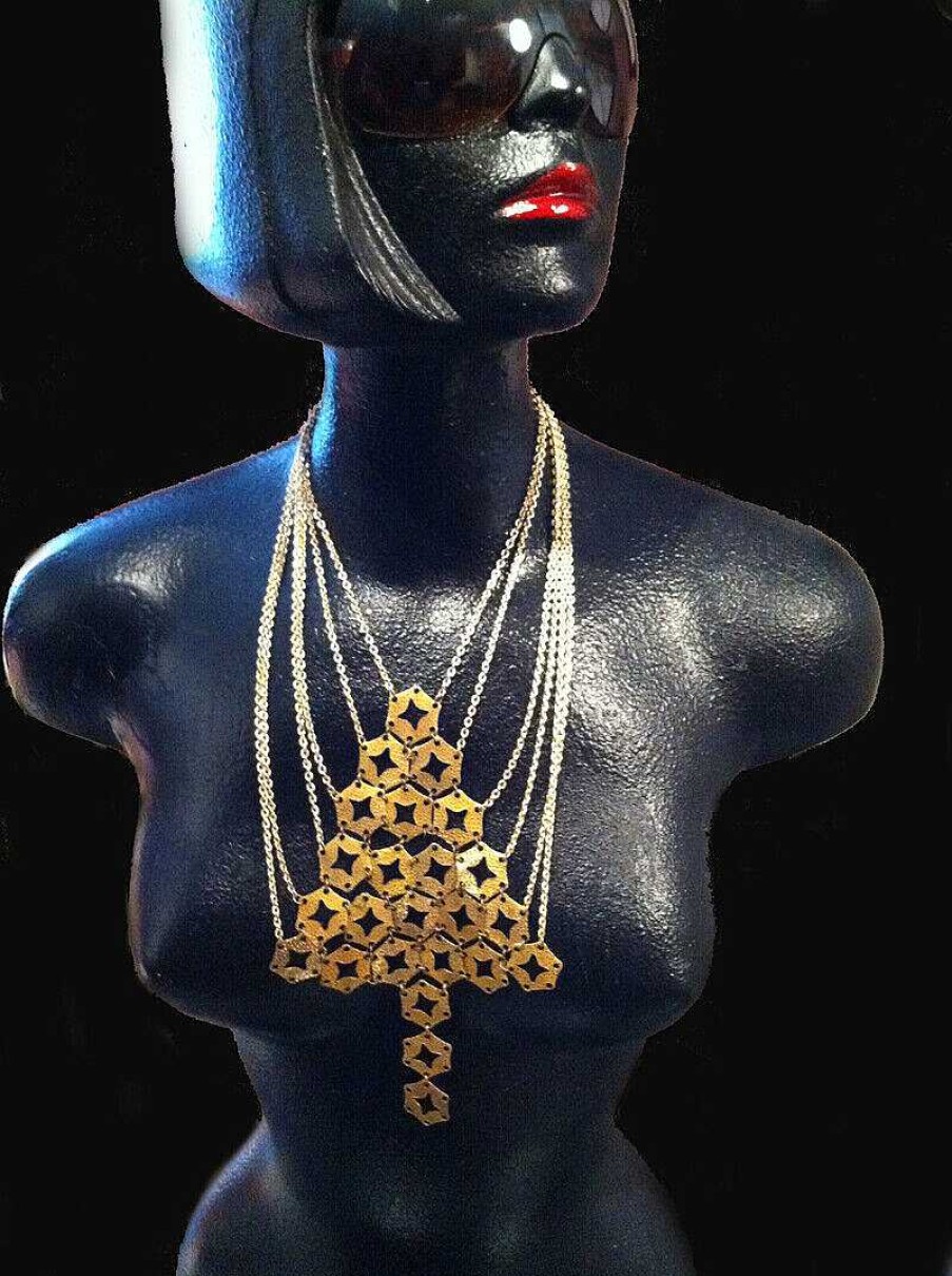 Bijoux EGO IMAGO | Sublime Collier Sautoir Travail D'Artiste Vintage Vers 1970 Tr S Fashion