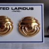 Bijoux EGO IMAGO | Chic Paire De Boucles D'Oreilles Clips Sign Es Ted Lapidus Paris - Neuve -