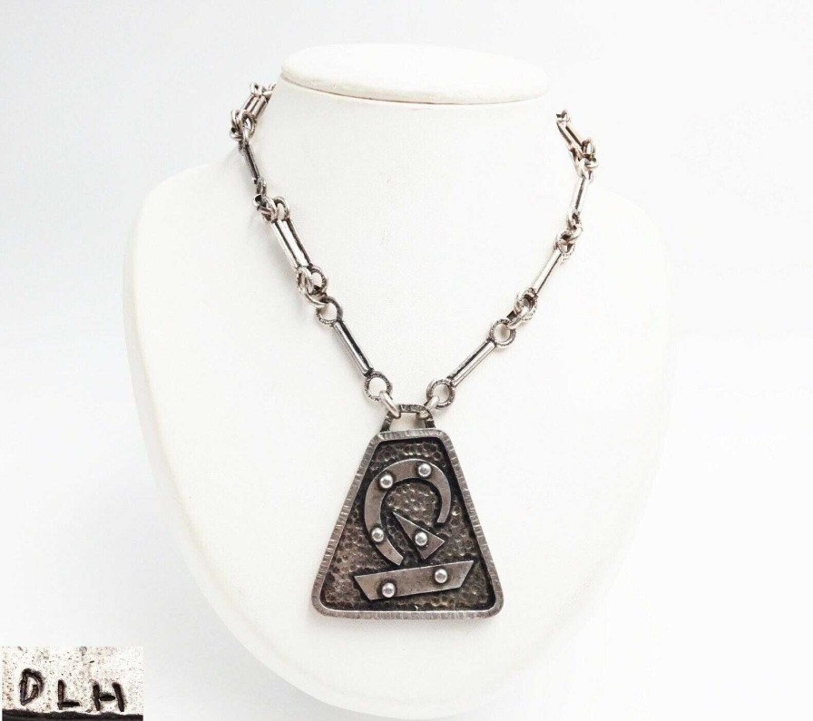 Bijoux EGO IMAGO | Ancien Collier Pendentif Moderniste Sign Dlh Necklace