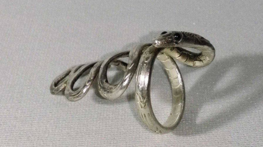 Bijoux EGO IMAGO | Ancienne Bague Longue Figurant Un Serpent