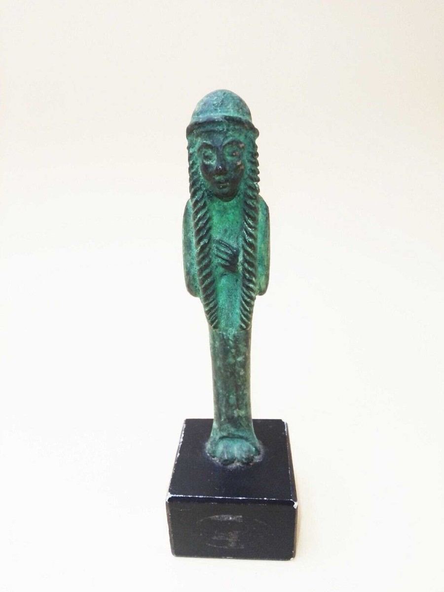 Sculptures EGO IMAGO | Ancienne Sculpture " Idole La Longue Chevelure " En Bronze Shaoubti ?