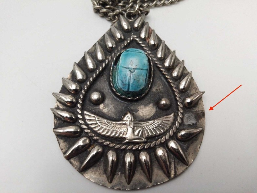 Bijoux EGO IMAGO | Ancien Collier Pendentif N O-Egyptien Scarab E