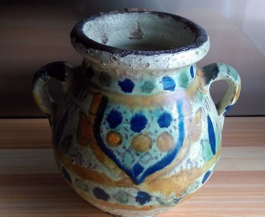 C Ramiques EGO IMAGO | Ancien Vase En Faience - Arts D'Orient Fin Xixe Si Cle Tunisie Attr Chemla ?