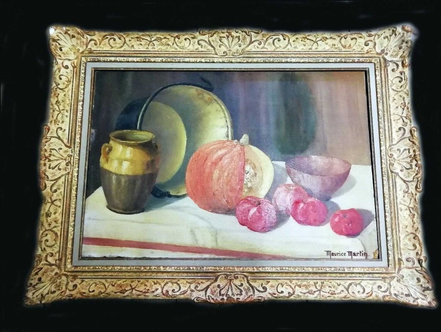 Tableaux EGO IMAGO | Rare Tableau Composition Nature Morte De Maurice Martin (1894-1978 ) Sign