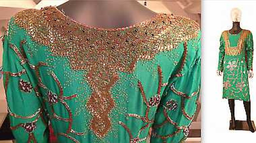 Mode EGO IMAGO | Art Deco French Couture 1920'S Robe En Cr Pe De Soie Et Perles De Verre