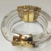 Bijoux EGO IMAGO | Sculptural Lucite Cuff Bracelet Vintage Bracelet Manchette Rigide