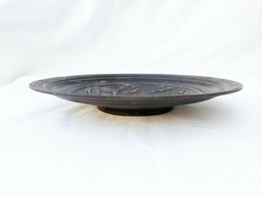 Objets EGO IMAGO | Ancien Plat En Fonte Sc Ne Antique Sign Husdvarna