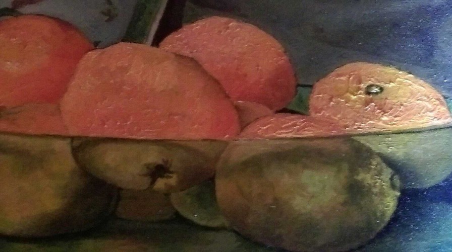 Tableaux EGO IMAGO | Huile Sur Panneau Nature Morte De A.Filleul Diamand " Les Oranges " 1934 Sign E