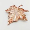 Bijoux EGO IMAGO | Jolie Broche Feuille D'Erable En Bronze Argent - Vintage