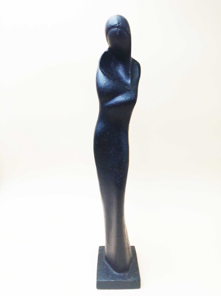 Sculptures EGO IMAGO | Originale Et Curieuse Sculpture En Fonte " Silhouette Femme L'Enfant "