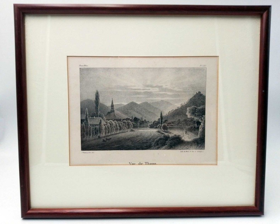 Tableaux EGO IMAGO | Jacques Rothmuller Gravure Encadr E "Vue De Tann " De Hahn Et Fix Colmar