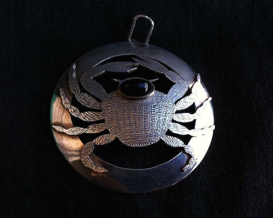 Bijoux EGO IMAGO | Ancien Pendentif " Crabe " En Argent 925 - Signature Identifier ?