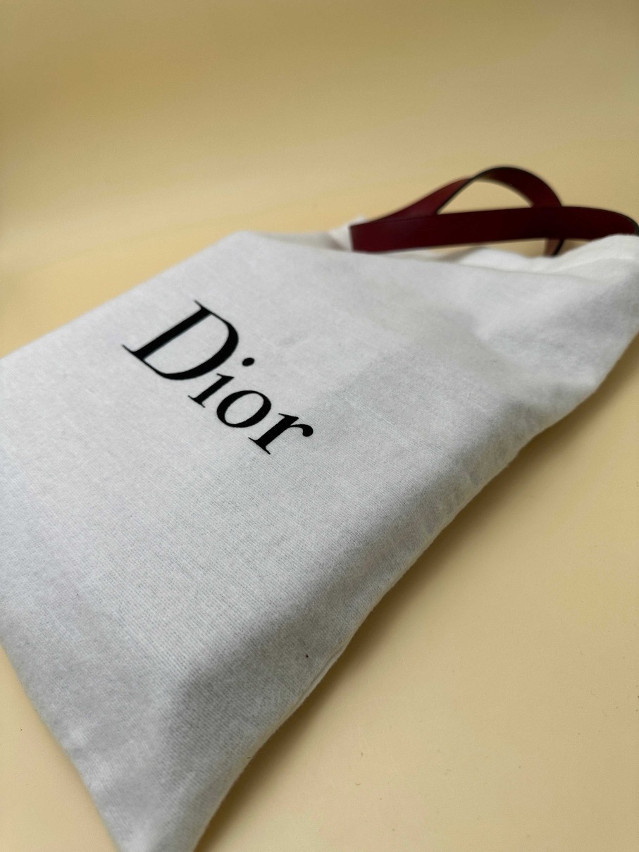 Mode EGO IMAGO | Sac Main En Cuir Logo Christian Dior Vintage