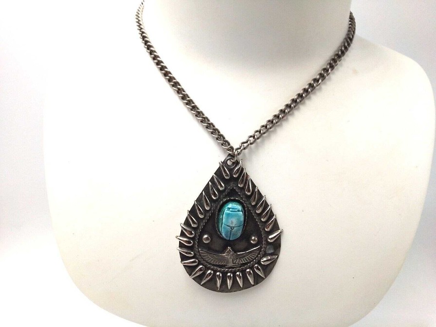 Bijoux EGO IMAGO | Ancien Collier Pendentif N O-Egyptien Scarab E