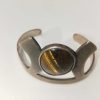 Bijoux EGO IMAGO | Joli Bracelet Sculpture En Argent 925 Anc Mexico Tiger Eye