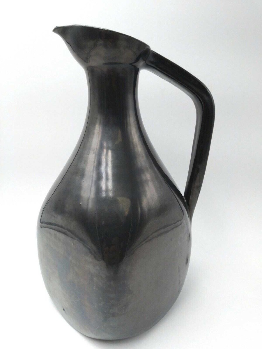 C Ramiques EGO IMAGO | Ceramic Vase With Black Glaze Decoration By Accolay, Circa 1960 Premi Re P Riode