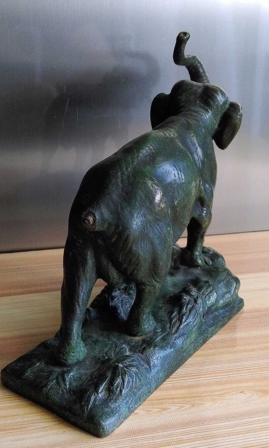 Sculptures EGO IMAGO | Ancienne Sculpture En Bronze " L Phant La Trompe En L'Air " Sign Ph. Lacomme