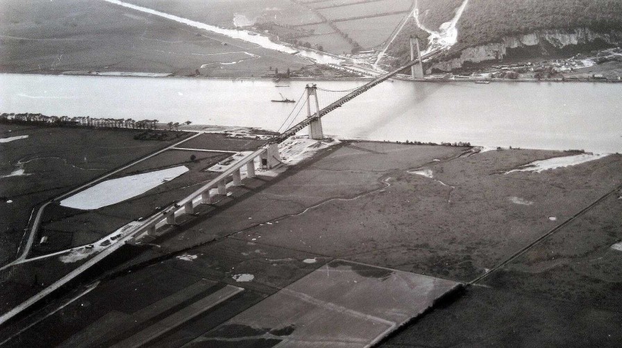 Photos EGO IMAGO | Ancienne Photo A Rienne De Roger Henrard 1959 " Pont De Tancarville "