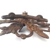 Objets EGO IMAGO | Ancienne Rosace D'Accroche Pour Lustre En Bronze Tr S D Corative Pommes De Pain