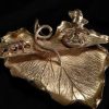 Objets EGO IMAGO | Ancien Vide Poche En Bronze Dor Poque Art Nouveau Attr Auguste Klein