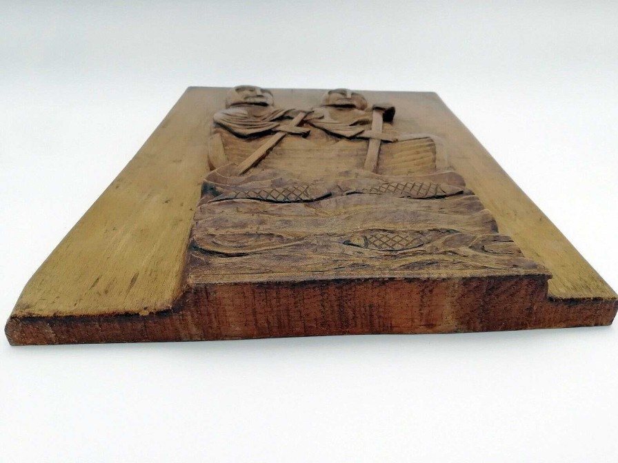 Objets EGO IMAGO | Bas Relief En Bois Sculpt " La P Che Miraculeuse "