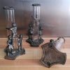 Objets EGO IMAGO | Lot De 3 Vases Soliflore En Verre Et M Tal " Jeu D'Enfants "