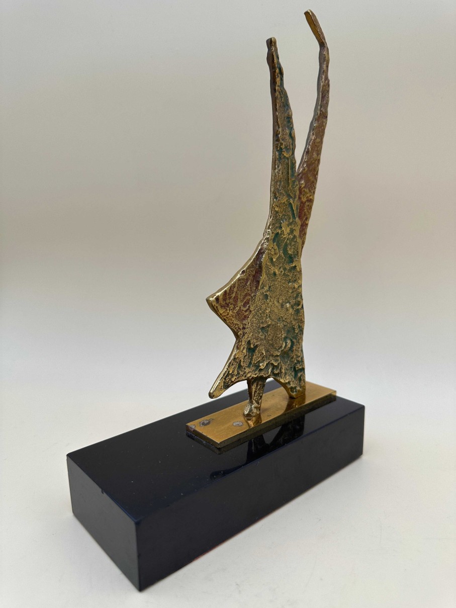 Objets EGO IMAGO | Sculpture En Bronze Figurant Une Toile Stylis E Design 1960S