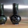 C Ramiques EGO IMAGO | Paire De Vases Miniatures En Gr S Art Nouveau Monture En Tain