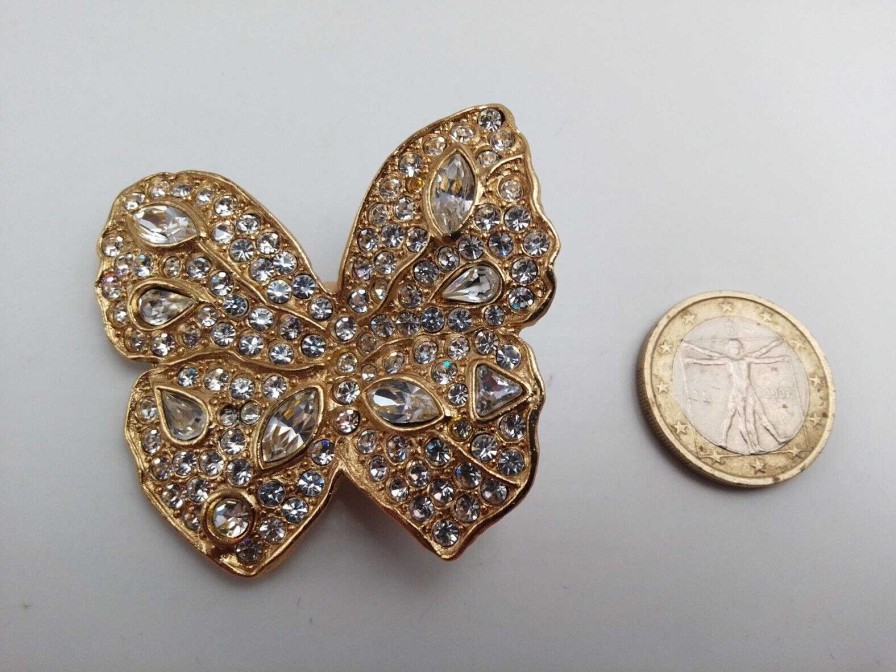 Bijoux EGO IMAGO | Yves St Laurent Paris Boucle D'Oreille Orpheline Vintage Earring X1 Papillon