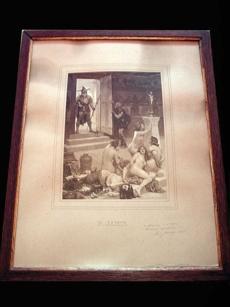 Photos EGO IMAGO | Rare Photo Originale Sign E Par Paul Jamin " Le Brenn Et Sa Part De Butin " 1893