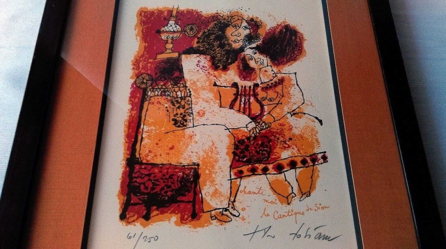 Objets EGO IMAGO | Th O Tobiasse (Jaffa 1927-2012) " Chante Moi Le Cantique De Sion " N° 61/250 Ex