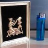 Objets EGO IMAGO | Joli Tableau Miniature Neoclassique " La Sculpture Sur Une Tete De Minerve "