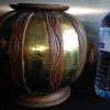 Objets EGO IMAGO | Grand Vase Boule En Dinanderie Poque Art D Co Belge ? Attr. S.Bovy