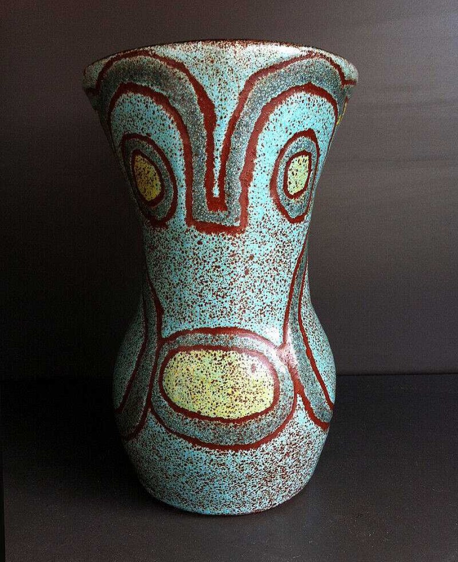 C Ramiques EGO IMAGO | Very Nice Pitcher Mid Century Modern Accolay France Art Pottery Signed Ca 1960'S