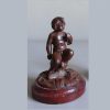 Sculptures EGO IMAGO | Ancienne Statuette En Bronze Sign E Jean Bulio (1827-1911) " Putto Au Triangle "