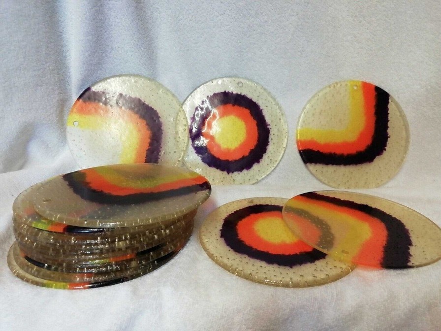 Luminaires EGO IMAGO | Lot De 17 D Flecteurs De Lustre Space Age 1970'S Kitch ! Discs Lamp Pop