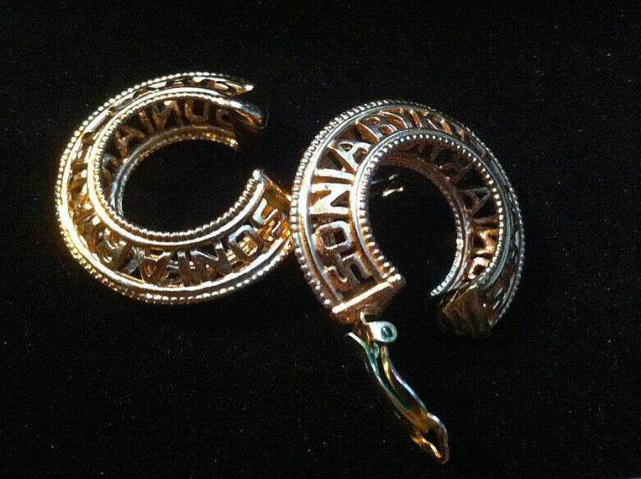 Bijoux EGO IMAGO | Tr S Chic Paire De Boucles D'Oreilles Clips Vintage Sign Es Sonia Rykiel