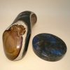 Objets EGO IMAGO | Sculpture Phallique En Gemme Pierre Naturelle Sur Une Base En Labradorite