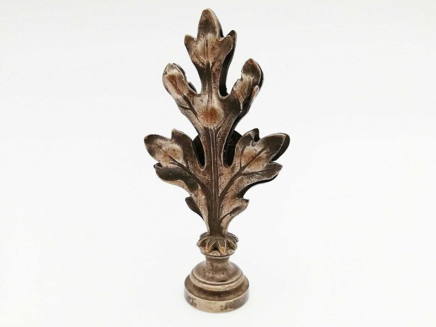 Objets EGO IMAGO | Ancien Cachet Tampon En Bronze " Vierge" Par Lucien Coudray (1864-1932)