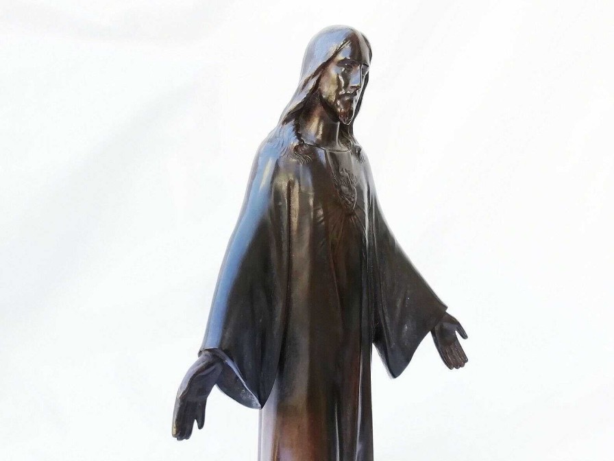 Sculptures EGO IMAGO | F.Barbedienne " J Sus Christ " Sign E Albert-Dominique Roze (1861-1952)