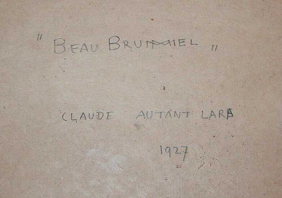 Tableaux EGO IMAGO | Rare Dessin Original De Claude Autant-Lara " Sign 1927 Le Beau Brummel"