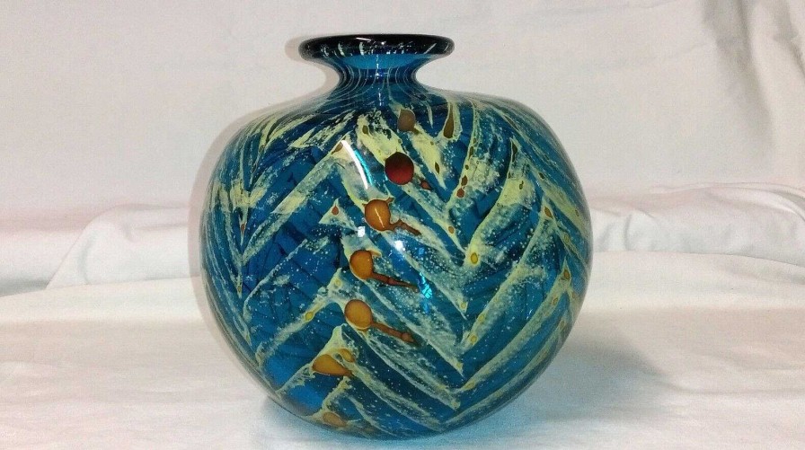 C Ramiques EGO IMAGO | Ancien Vase Boule En Verre Contemporain De Malte Vintage