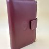 Objets EGO IMAGO | Porte Agenda Organiseur Cartier Couverture En Cuir Bordeaux Leather Diary Holder