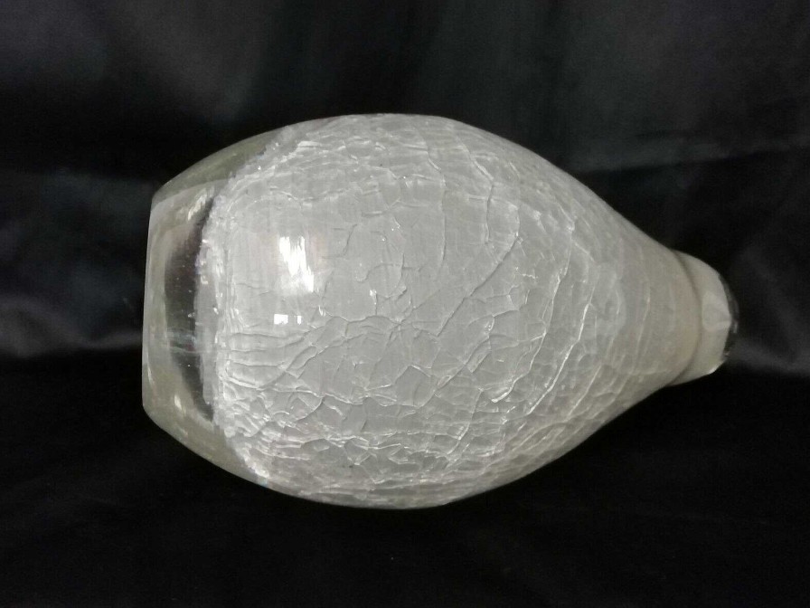 Objets EGO IMAGO | Ancien Vase En Verre Doubl Et Craquel De 3,8 Kg ! Identifier ?