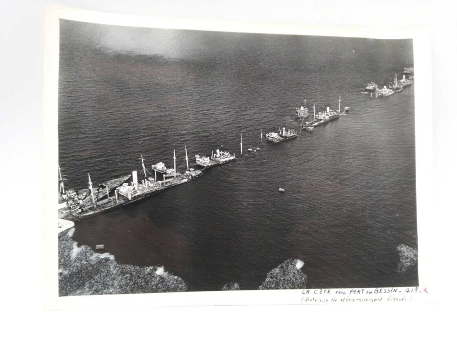 Photos EGO IMAGO | Ancienne Photo A Rienne De Roger Henrard 1949 Bateaux De D Barquement Chou S