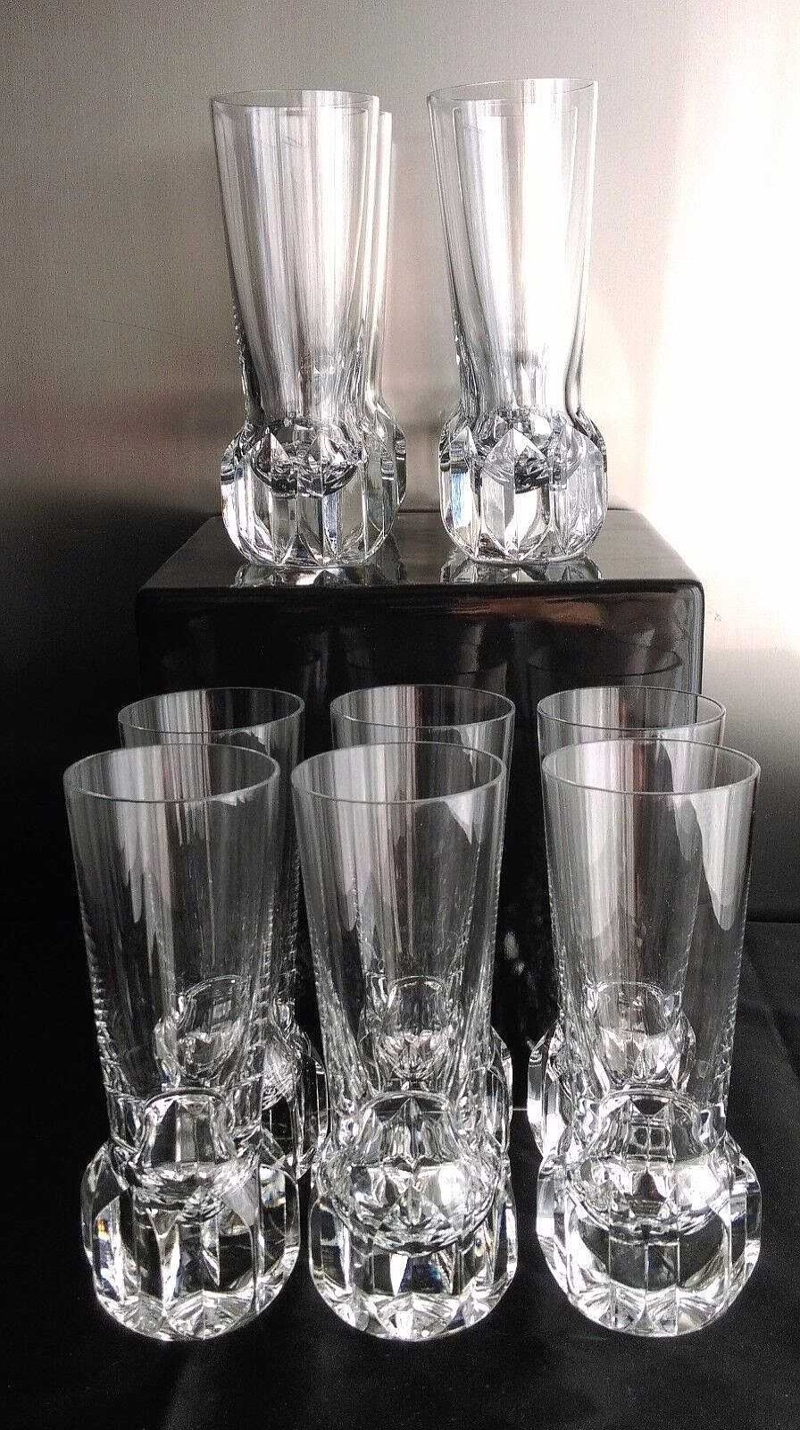 Objets EGO IMAGO | Lot De 10 Verres En Cristal Taill De Saint Louis