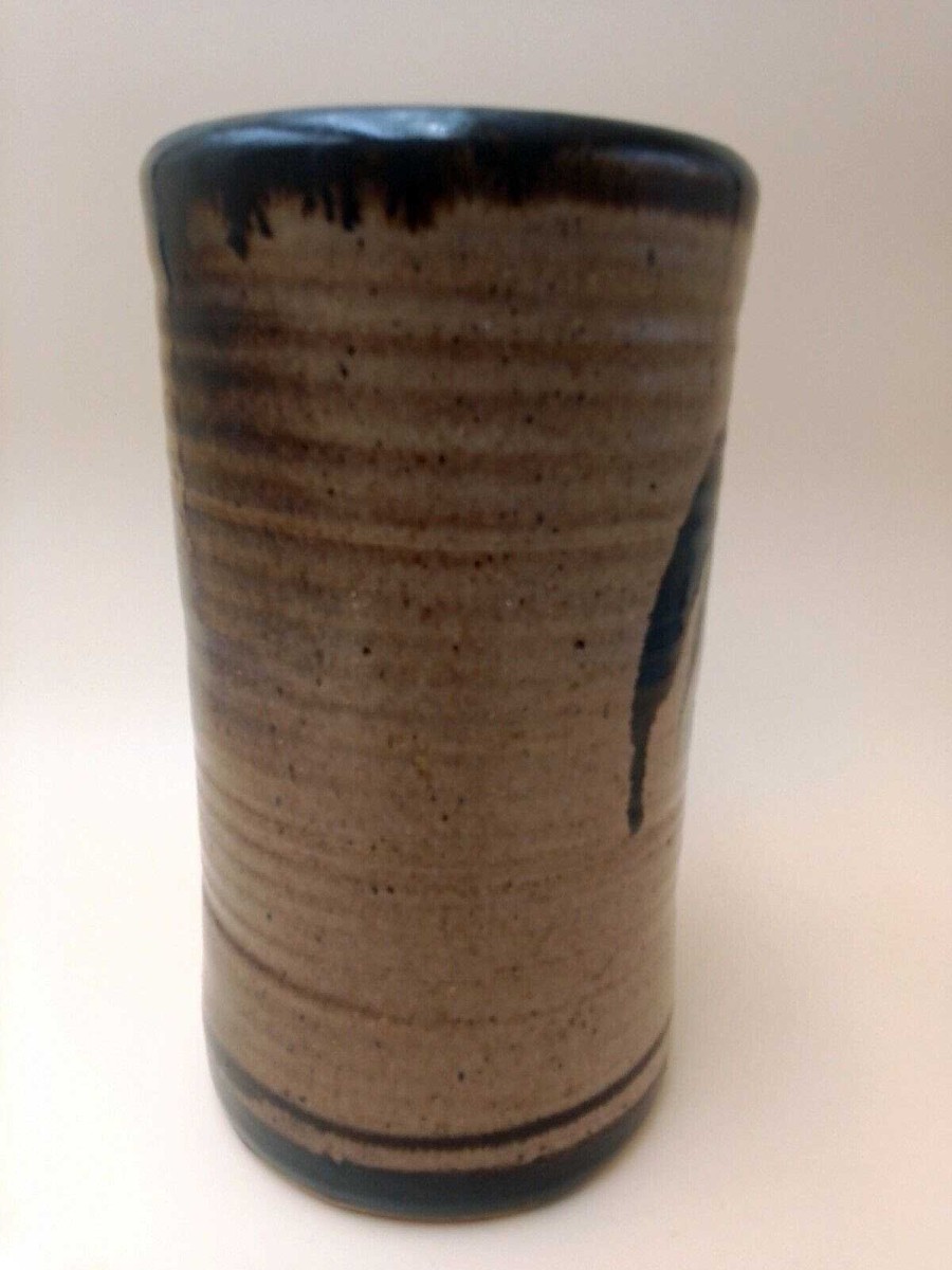 C Ramiques EGO IMAGO | Vase Cylindrique En Gr S D Cor Japonisant Sign R B ? Identifier ?