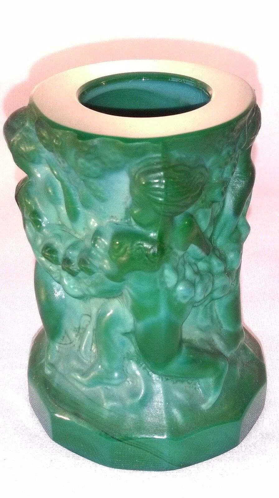 Objets EGO IMAGO | Vase Art Deco De Heinrich Hoffmann (1875-1939) Boh Me " Putti Vendangeurs "